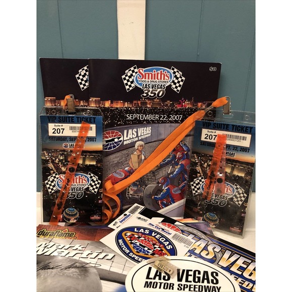 Nascar Sept 22, 2007 Las Vegas 350 Official Program VIP Ticket Pictures Ephemera - Picture 2 of 11